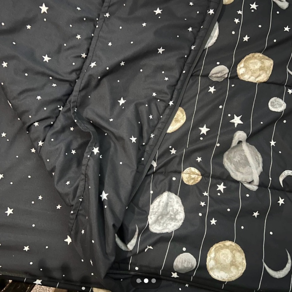Celestial Black and Gray Bedding Set